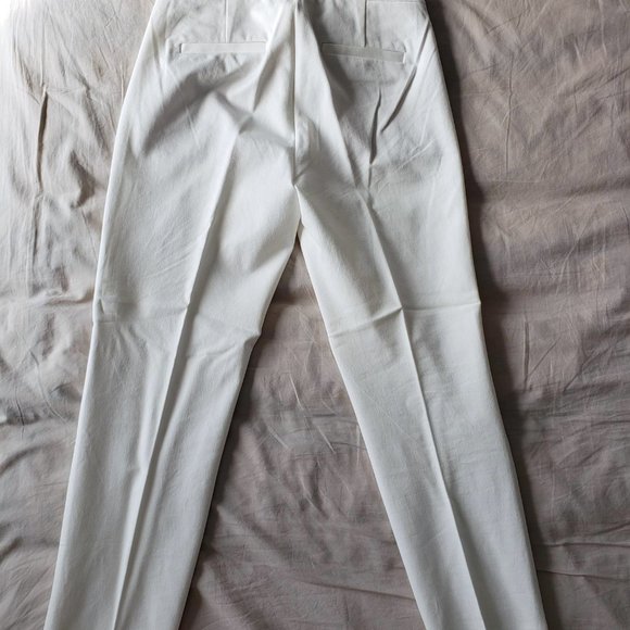 NWOT J. Crew Ivory Bi-Stretch Cotton Martie Pants (2P) - Picture 4 of 13
